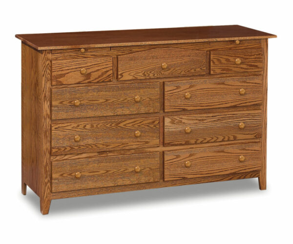 Shaker 9 Drawer Dresser With Jewelry Drawers
