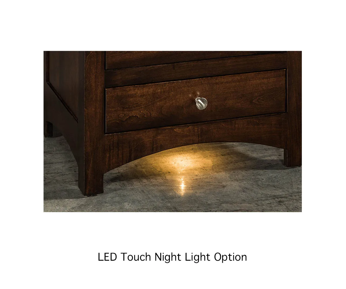 Live Wood 3 Drawer Nightstand - Image 5